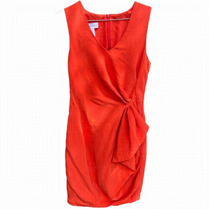 DENNIS Merotto orange dress sz 4